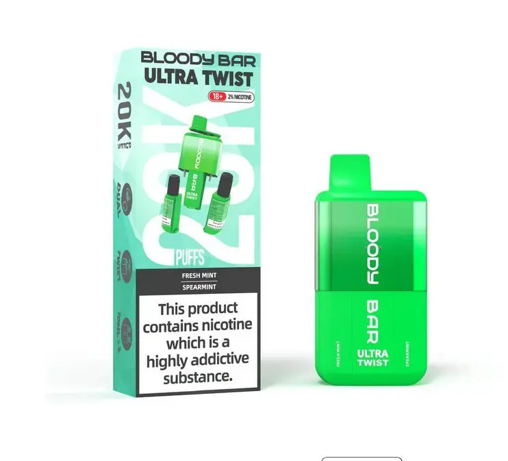 Fresh Mint / Spearmint | Bloody Bar Ultra Twist 20K Disposable Vape